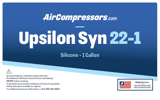 Thumbnail of Upsilon Syn 22 1 Gallon Silicone air compressor oil product label